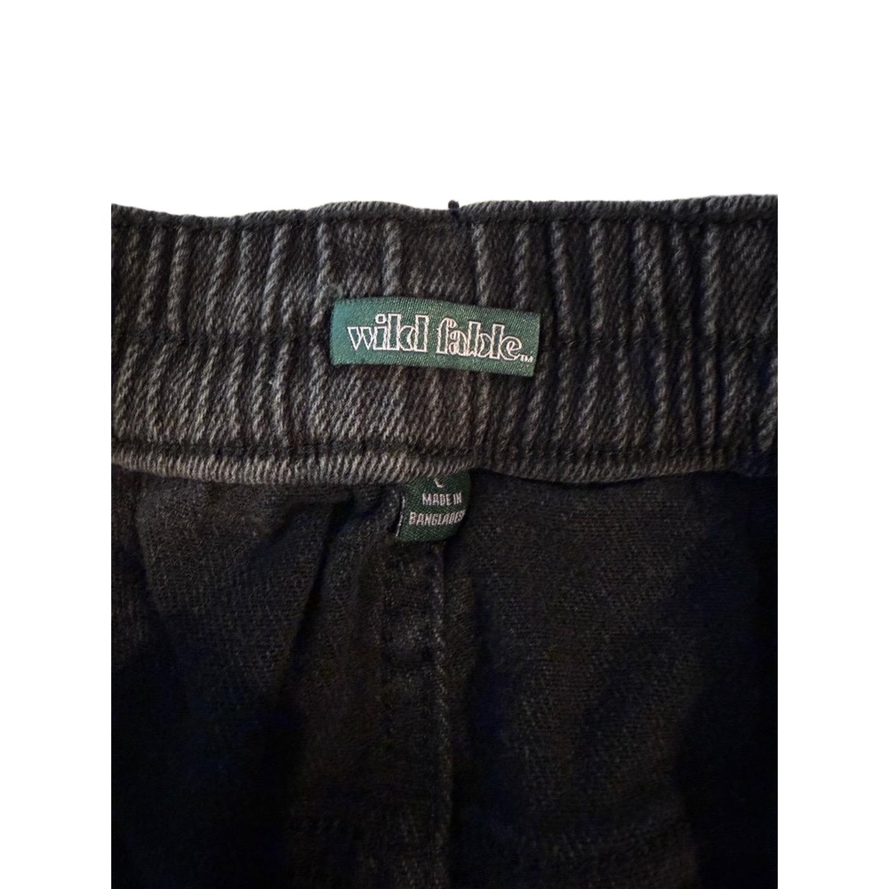 Wild Fable Skirt Womens Size L Mini Gray Denim Front Cargo Pockets - Picture 3 of 4